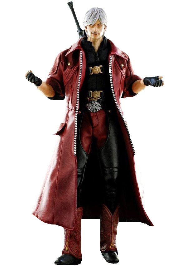 Video Game Devil May Cry 4 Dante Action Figure Leather Coat