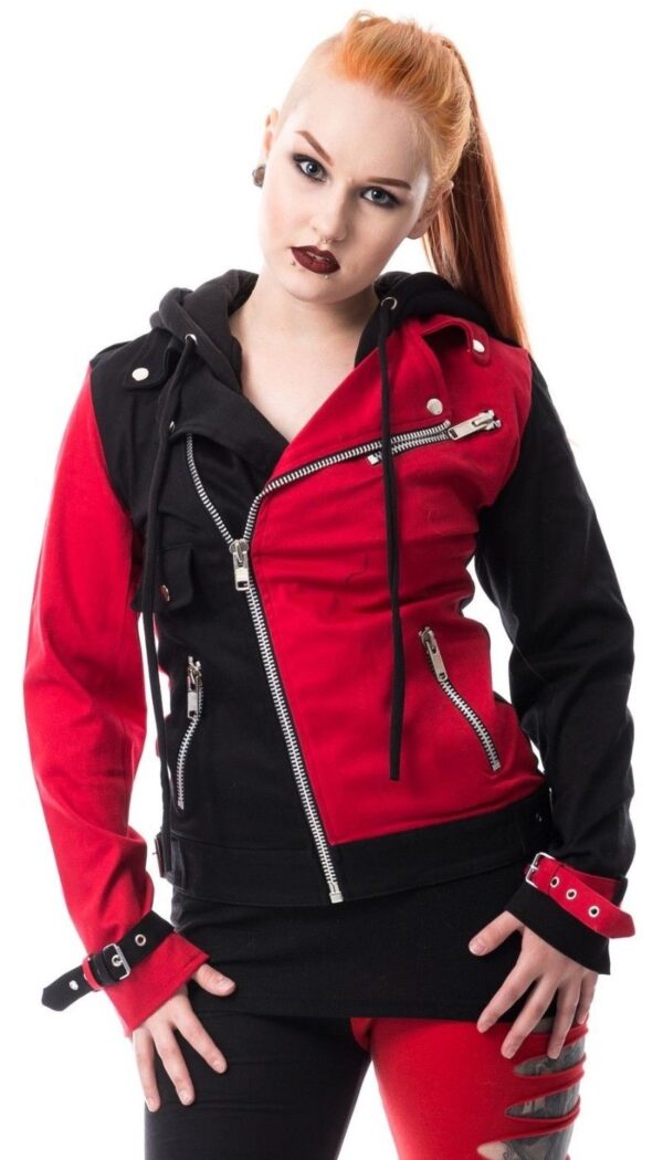 Harley Quinn Suicide Squad Biker Style Hoodie Jacket