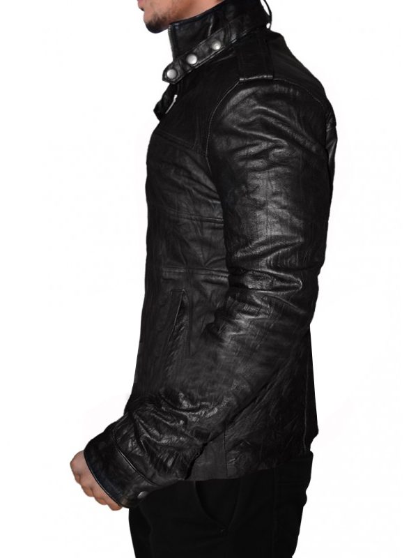 Vampire Diaries Stefan Salvatore Black Leather Jacket
